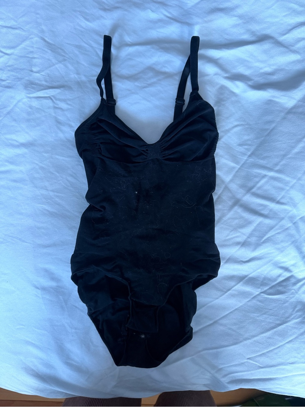 SKIMS Black Sculpting One-Piece Bodysuit